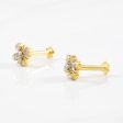 Diamond Screw On Flat Back Stud Earrings | 0.20ctw | Supply