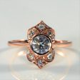 Bespoke  Bezel Set Diamond Engagement Ring | 0.93ctw | SZ 7.5 | Online