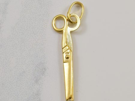 Gold Scissors Pendant | Discount