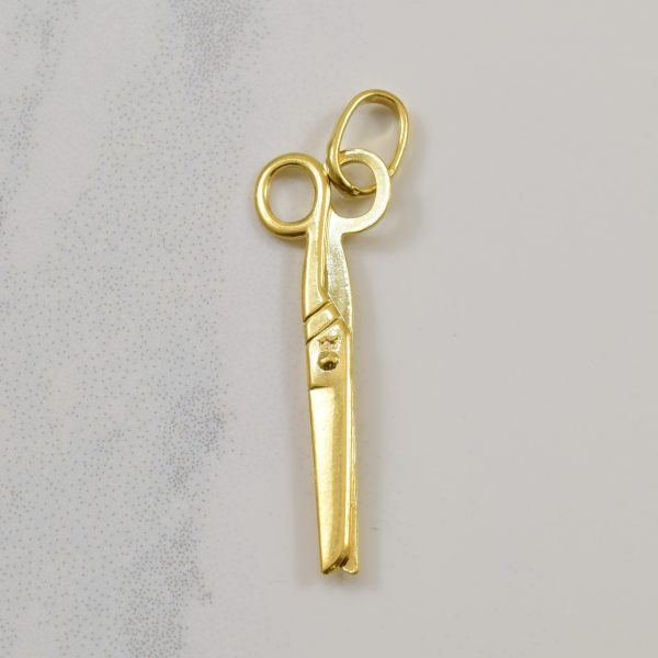 Gold Scissors Pendant | Discount