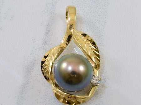 Tahitian Pearl & Diamond Pendant | 5.50ct, 0.05ct | Online