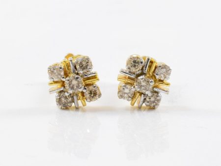 Diamond Screw On Flat Back Stud Earrings | 0.20ctw | Supply