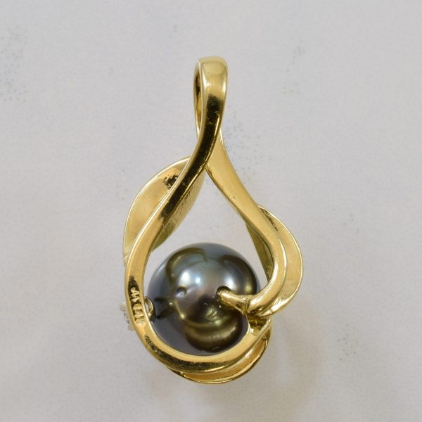 Tahitian Pearl & Diamond Pendant | 5.50ct, 0.05ct | Online