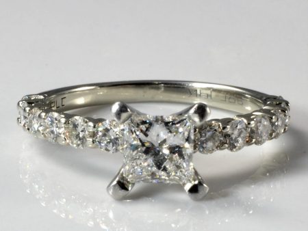 Spence Diamonds  Brilliant Princess Diamond Engagement Ring | 1.21ctw | SZ 5.5 | Online Sale