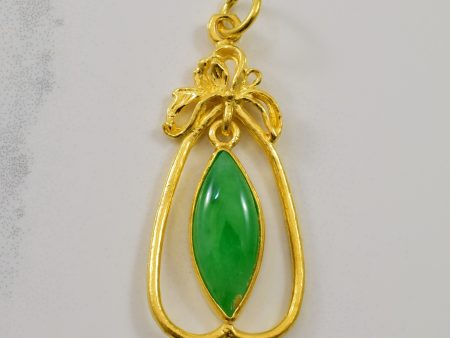 Marquise Cut Jadeite Pear Drop Pendant | 1.95ct | Cheap