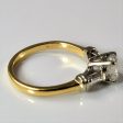 Baguette Shoulder Three Stone Engagement Ring | 1.01ctw | SZ 8 | Fashion