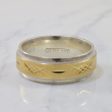 Yellow Gold & Sterling Silver Diamond Cut Band | SZ 11 | For Cheap