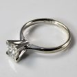 High Set Princess Diamond Solitaire Engagement Ring | 1.00ct | SZ 7 | Discount