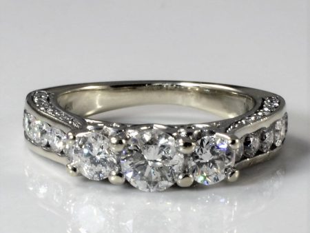 Hidden Heart Detailed Diamond Engagement Ring | 1.33ctw | SZ 4.5 | Online