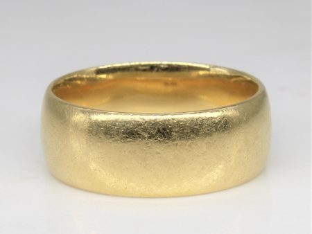 Yellow Gold Cigar Band | SZ 9.5 | on Sale