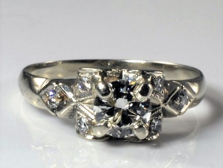 1920s Art Deco Diamond Engagement Ring | 0.57ctw | SZ 6.75 | Online now