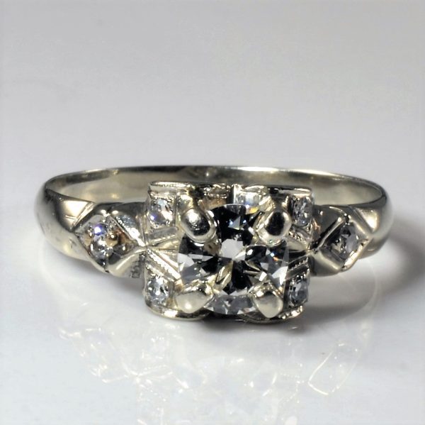 1920s Art Deco Diamond Engagement Ring | 0.57ctw | SZ 6.75 | Online now