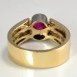 Semi Bezel Set Ruby & Diamond Ring | 1.20ctw, 2.15ct | SZ 8 | Cheap