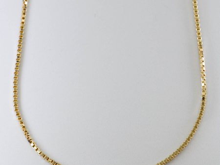 100 Ways  Yellow Gold Box Chain | 18  | Cheap