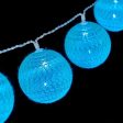 Wreath of LED Balls Ø 6 cm 2 m Turquoise Online