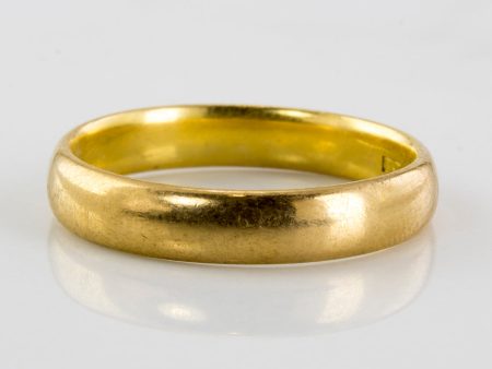 1860s Victorian Gold Wedding Band | SZ 8.5 | Sale