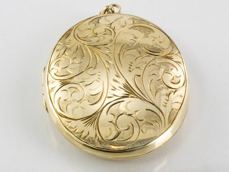 1897 Engraved Gold Locket | Online now