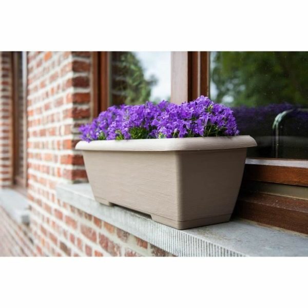 Plant pot Garden ID Teramo Grey Taupe 60 cm Cheap