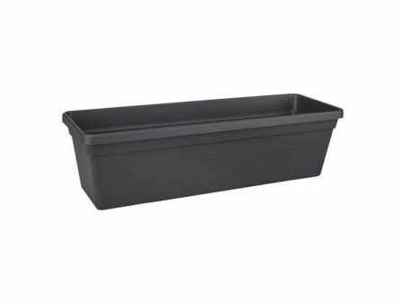 Plant pot Elho Balcony Black Plastic Squared on Sale