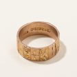 1890 s Hand Carved Band | SZ 6.75 | For Discount