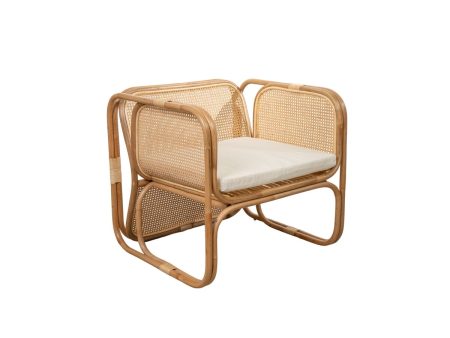 Armchair Romimex Natural 65 x 80 x 60 cm Online