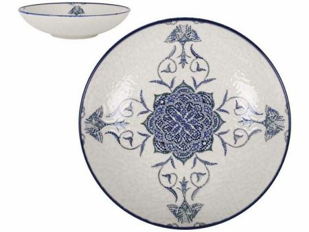 Deep Plate La Mediterránea Rosetta Porcelain (12 Units) on Sale