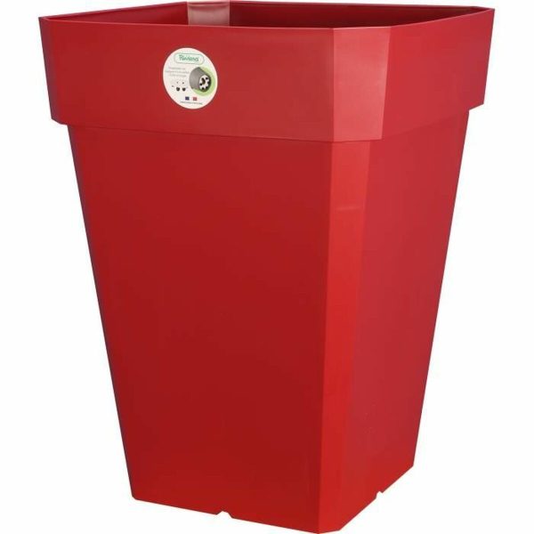 Plant pot Riviera Soleilla Squared Red 40 x 40 cm Online